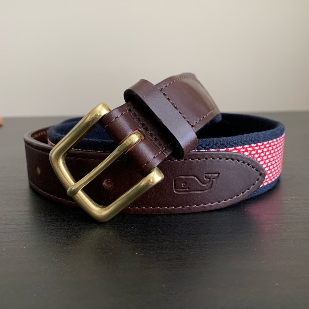 Men’s Vineyard Vines Leather Belt (Size 32)